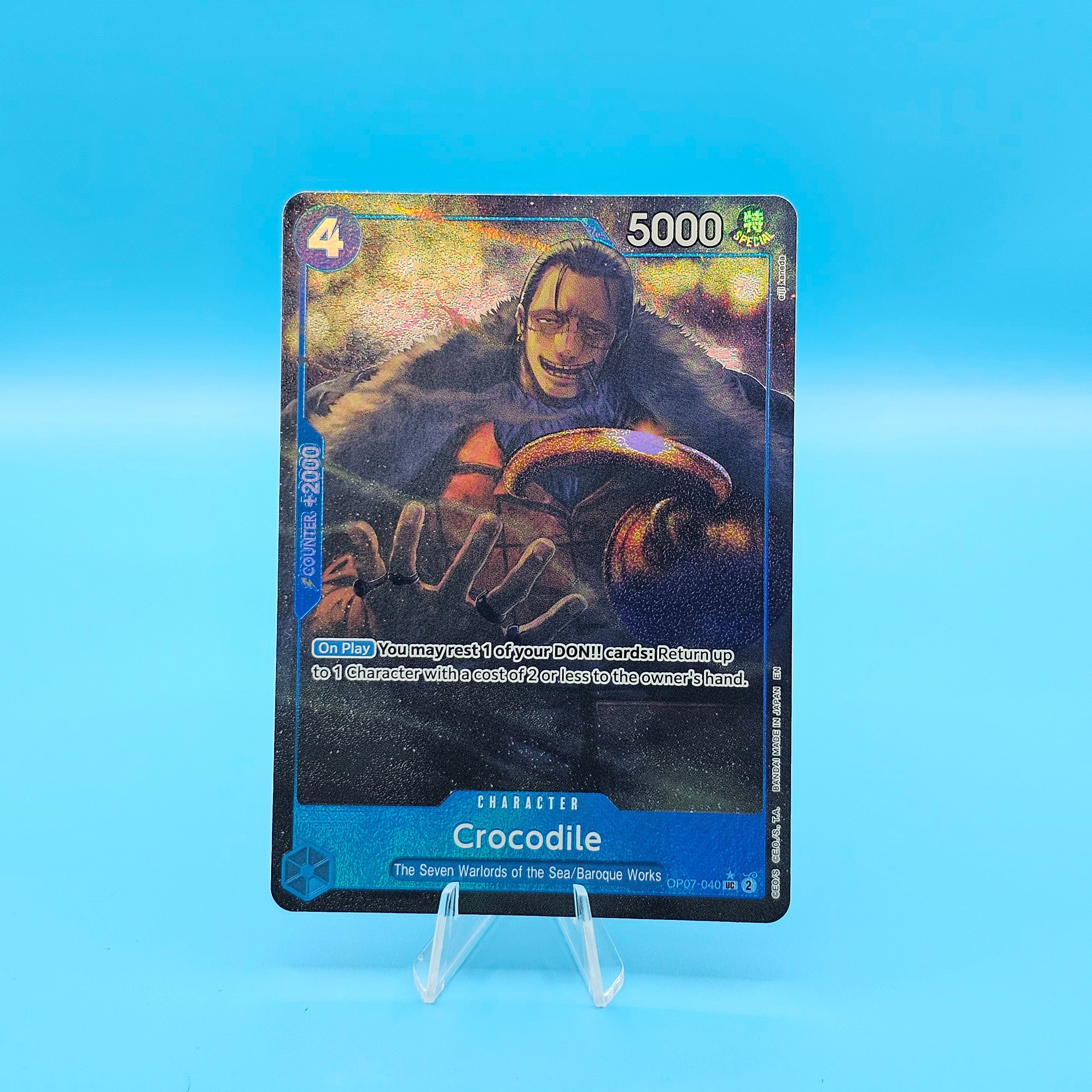AA - Crocodile - OP07-040 (Alternate Art) - EN - Raw
