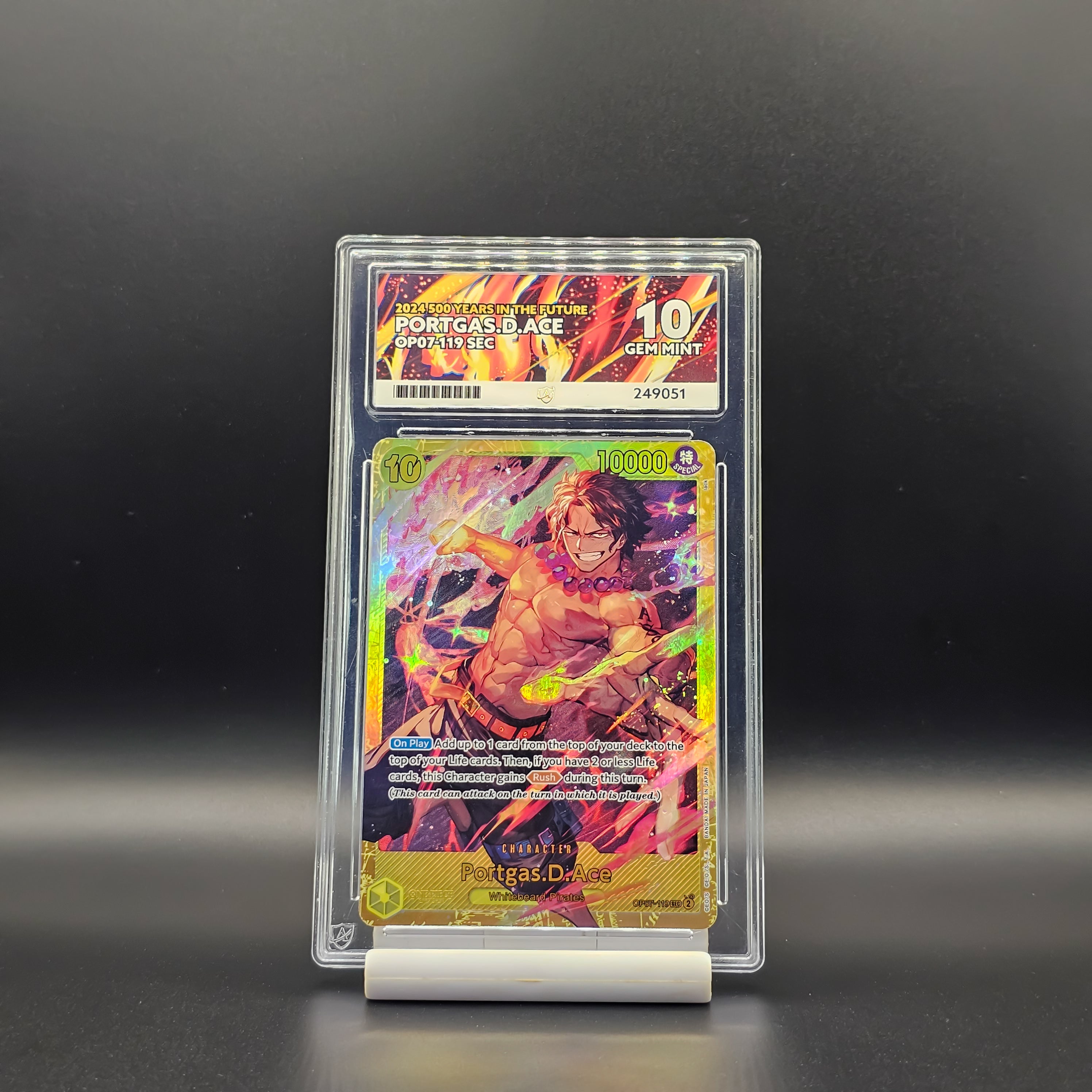 Graded Portgas.D.Ace OP07-119 SEC - ACE 10